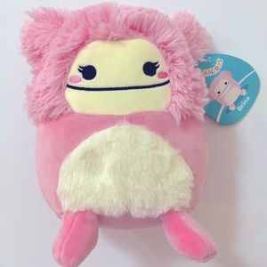NWT Squishmallows Brina 8” Pink Bigfoot.